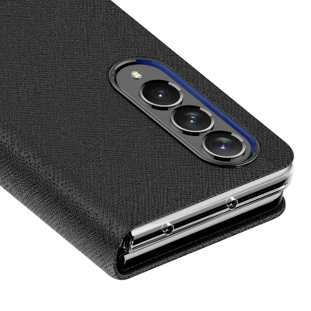 Araree Bonnet C Diary Case For Z Fold 4 - Black - Tashqila Araree Bonnet C Diary Case For Z Fold 4 - Black - Tashqila